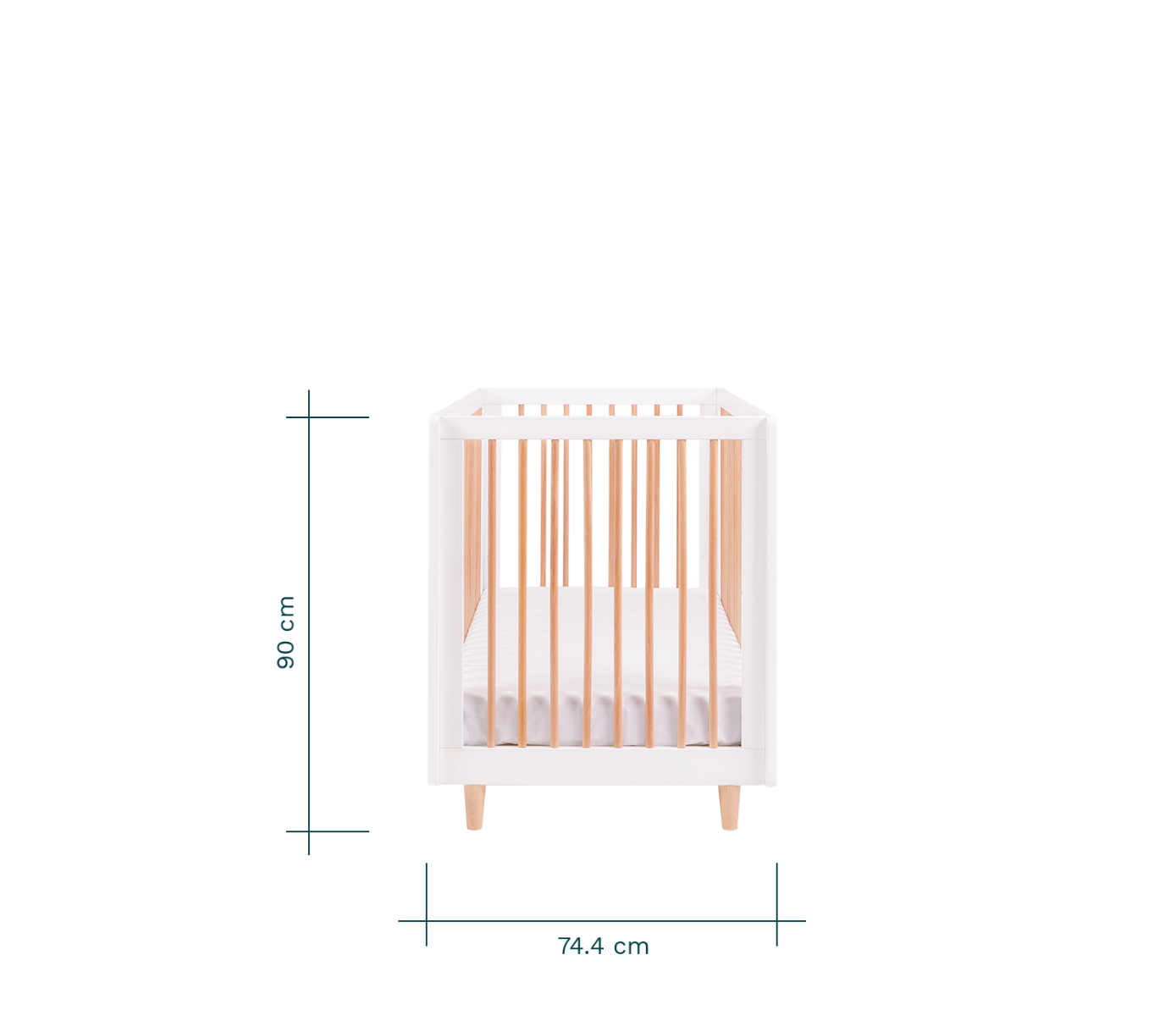 Babybett 70x140 Skandinavisch Siena