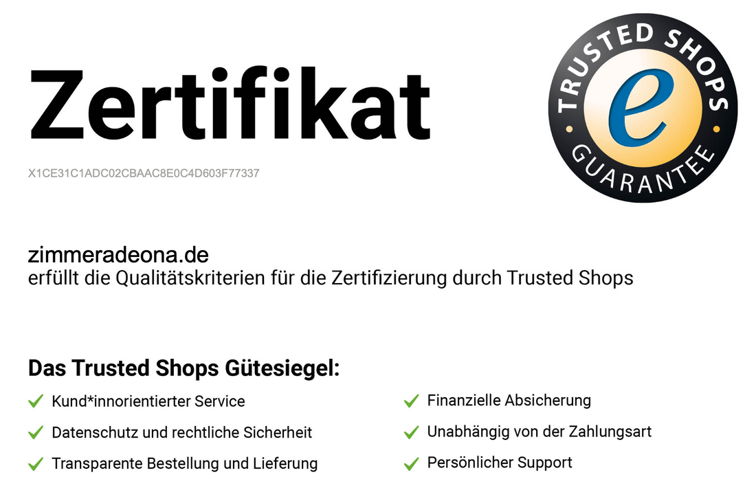 TrustedShops-Zertifikat