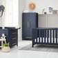 Babyzimmer blau "Tivoli" : Babybett, Wickelkommode, Kleiderschrank