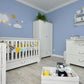 Babyzimmer Set Ines: Wickelkommode, Kleiderschrank, Babybett