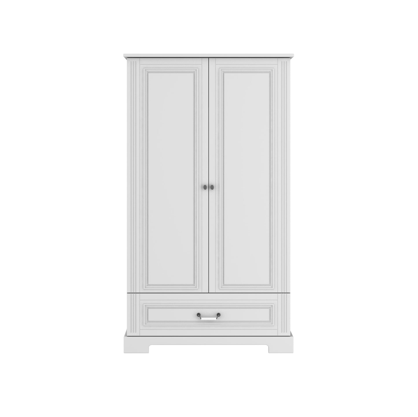 Kleiderschrank Ines Standard Weiß