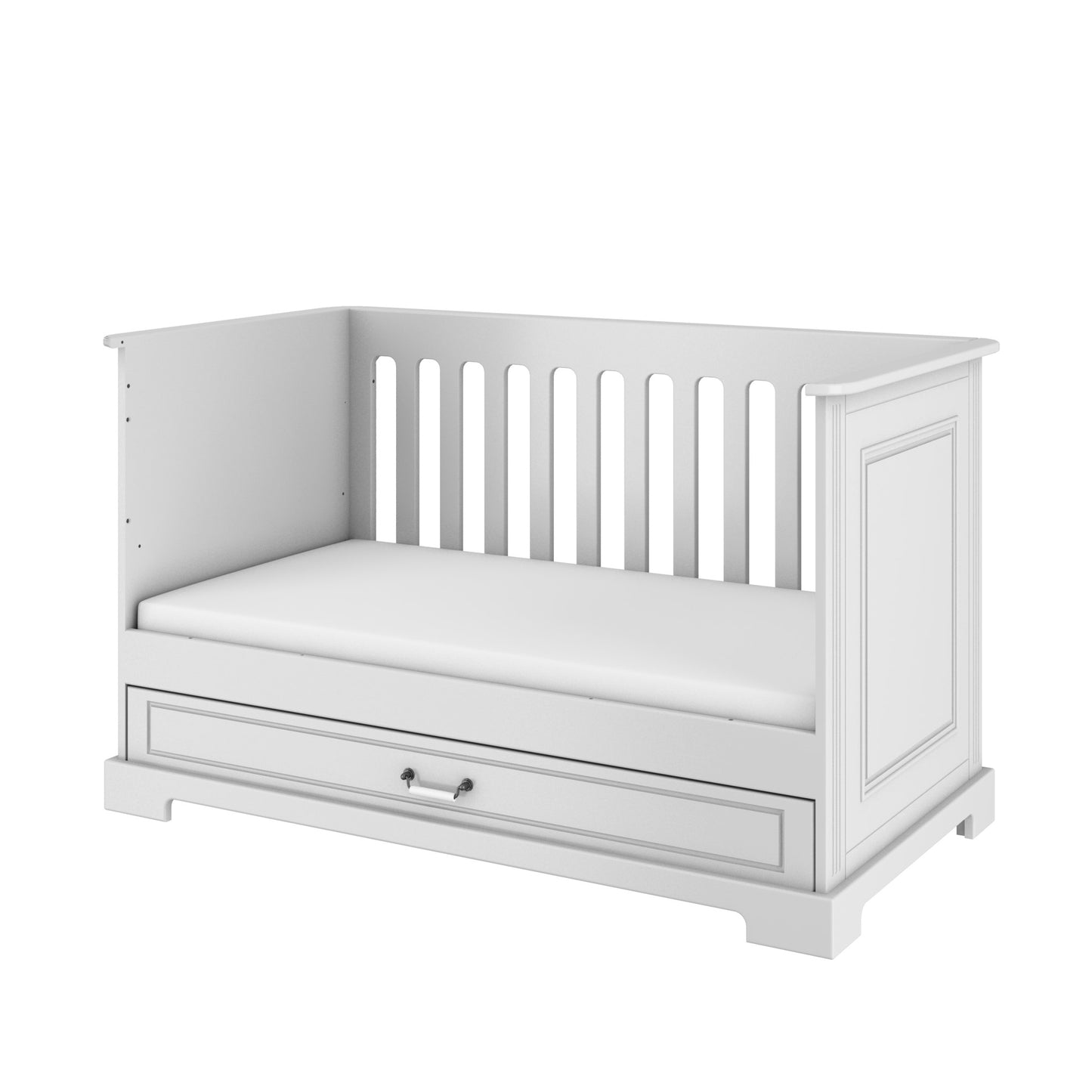 Babybett 70x140 Ines Bettsofa von der Seite