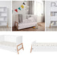 Babyzimmer Set im skandinavischen Stil 2-Teilig: Babybett, Regal