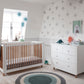 Babyzimmer Skandinavisch Siena: Babybett, Wickelkommode